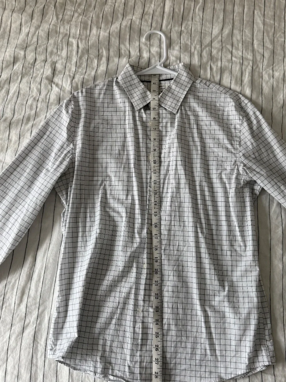 Banana Republic white checked